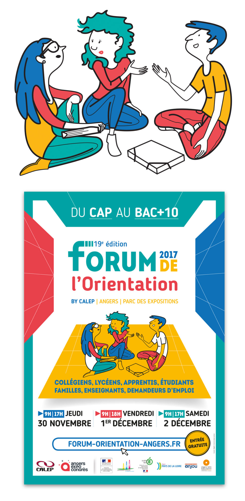 affiche forum graphiste Magali AC Angers