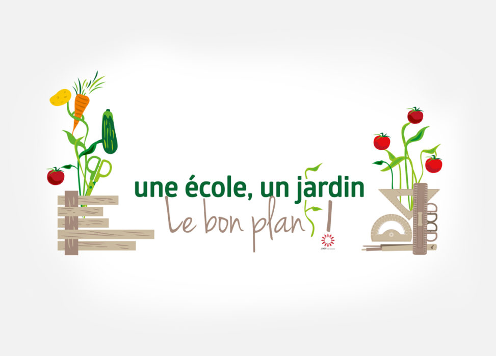 logo jardin légumes outils association magaliac